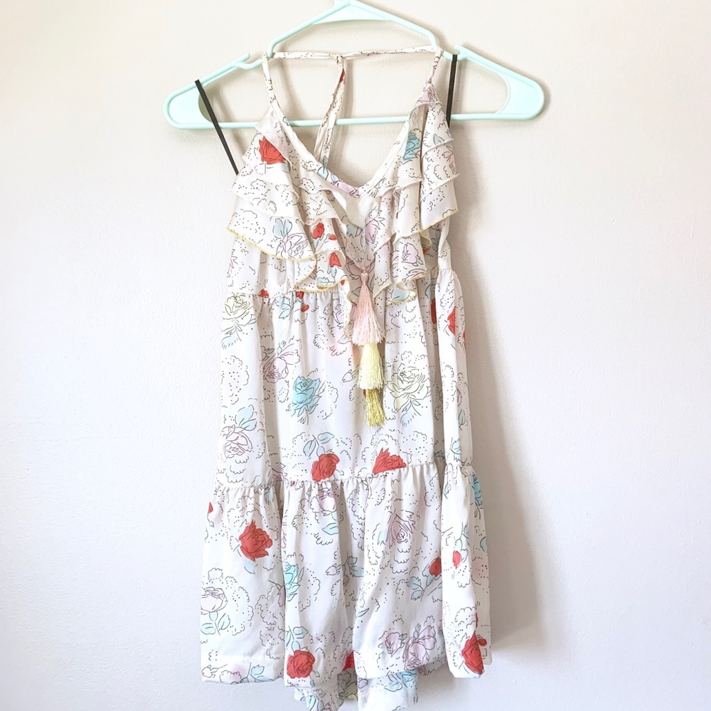 Manoush rose patterned silk top